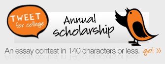 Tweet for College - Annual Scholarship - go